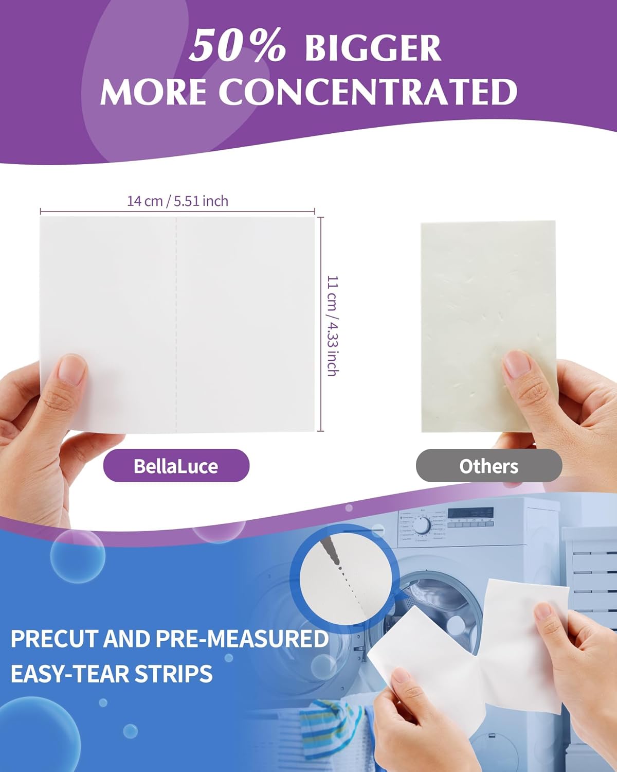 Laundry Detergent Sheets - 240 Loads Girls Lavender Laundry Sheets for Dorm,College,Home