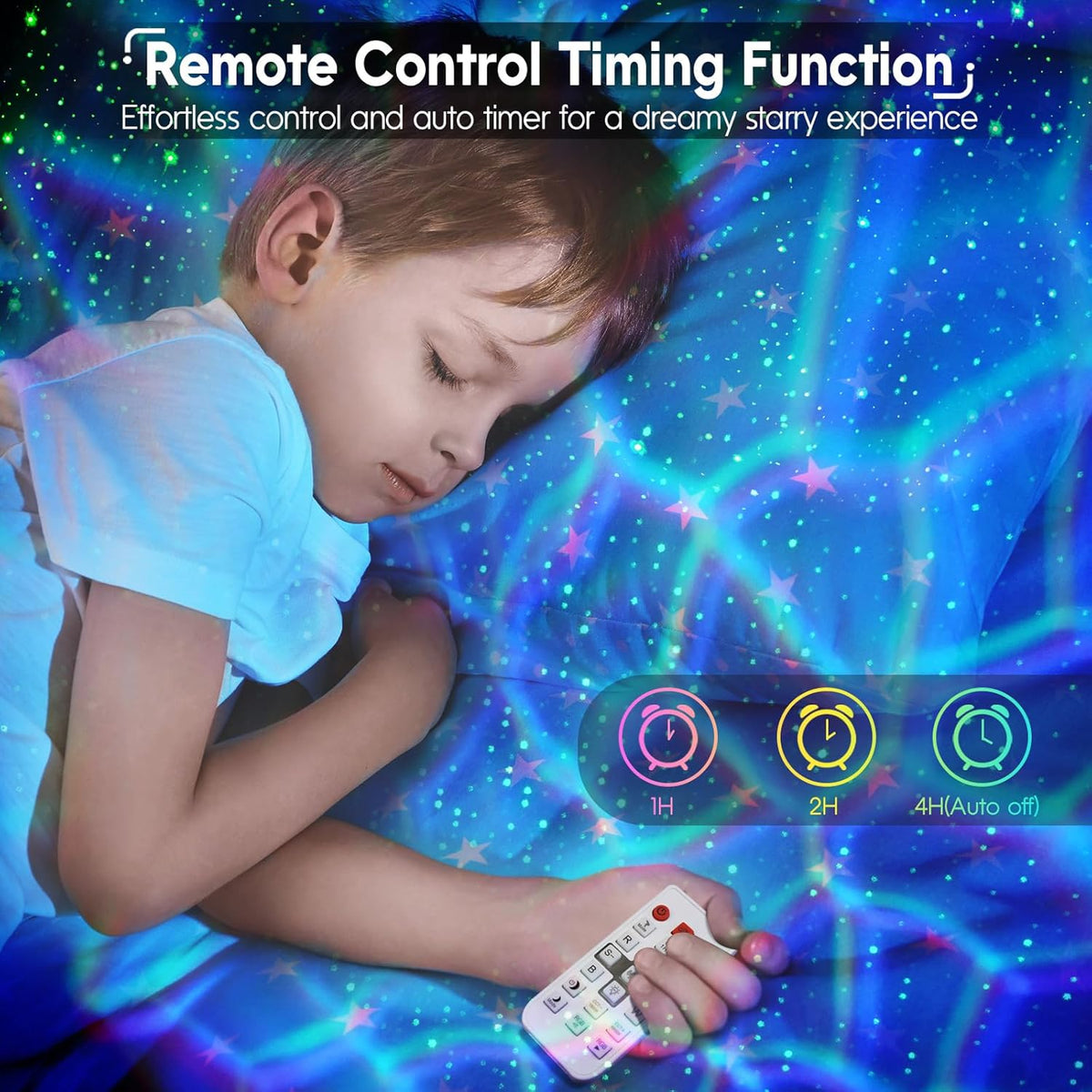 Rossetta Astronaut Galaxy Projector Night Light with Timer and Remote, Kids Adults Room Decor