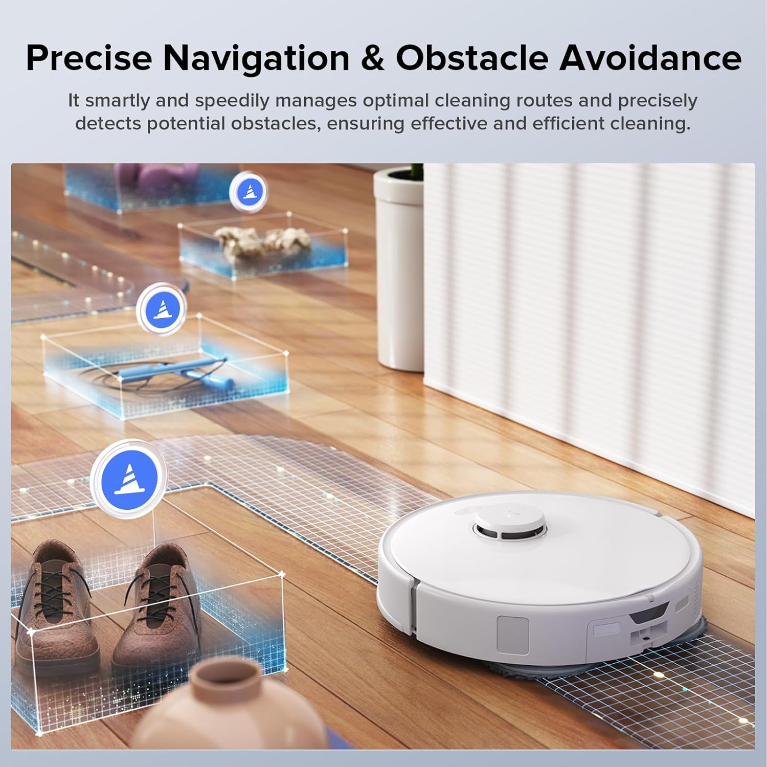 Roborock Qrevo Edge S5A Robot Vacuum and Mop, 17,000Pa, Zero-Tangling, DuoDivide Main Brush