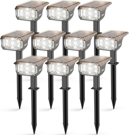 Solar Spot Lights,IP65 Waterproof 40 LED's Landscape Spotlights,3 Modes Outdoor Garden Lights, 360