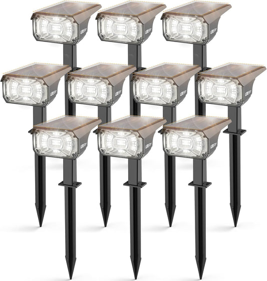 Solar Spot Lights,IP65 Waterproof 40 LED's Landscape Spotlights,3 Modes Outdoor Garden Lights, 360