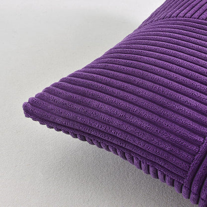 Fancy Homi 2 Packs Purple Lumbar Decorative Throw Pillow Covers 12x20 Inch for Living Room Couch