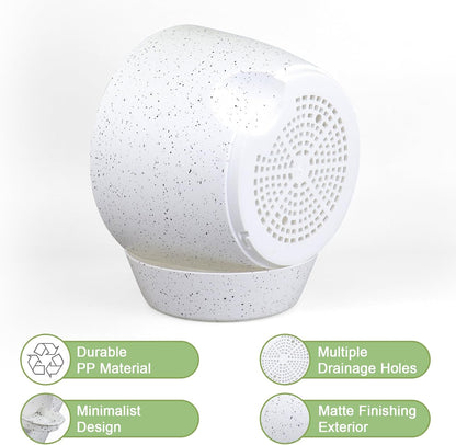 12/10/9 inch Large Self Watering Pots, Plant Pots with Mesh Drainage Holes for Indoor Outdoor