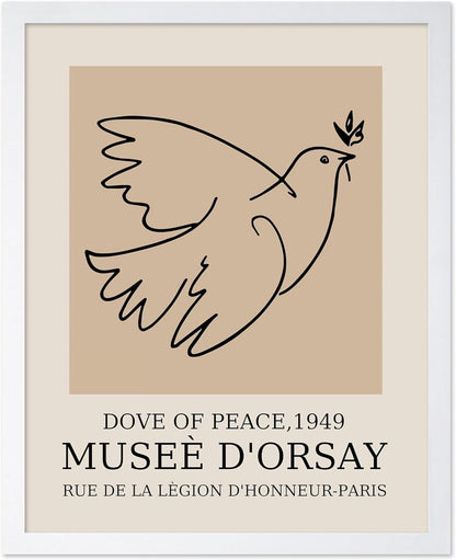 Poster Master Vintage Poster - Retro Minimalist Print - Gift for Artist, Friend - Dove Of Peace