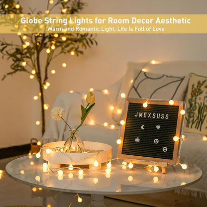 147ft Globe String Lights Indoor Outdoor Waterproof, 300 LED Christmas fairy Lights Plug in with