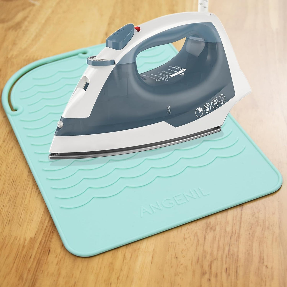 ANGENIL Heat Resistant Silicone Mat Suitable for Curling Iron, Flat Iron, Hot Tools,Safe and