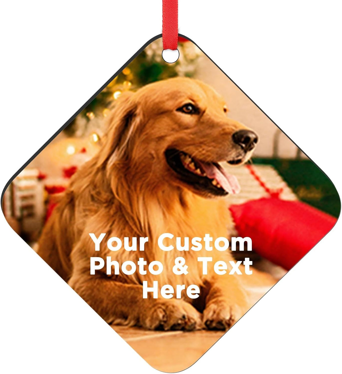 Personalized Christmas Ornaments 2024 Customized with Photo Text Ornament Keepsake Pet First