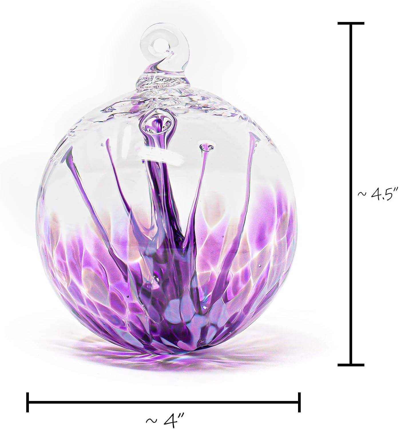 Luke Adams Handmade Glass Gazing Balls for Garden on Clearance – Hand Blown Glass Gazing Ball for