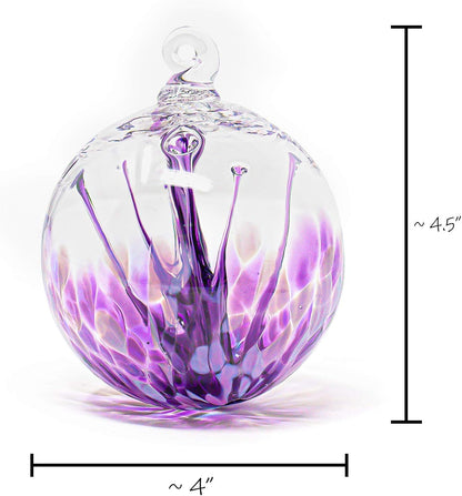 Luke Adams Handmade Glass Gazing Balls for Garden on Clearance – Hand Blown Glass Gazing Ball for