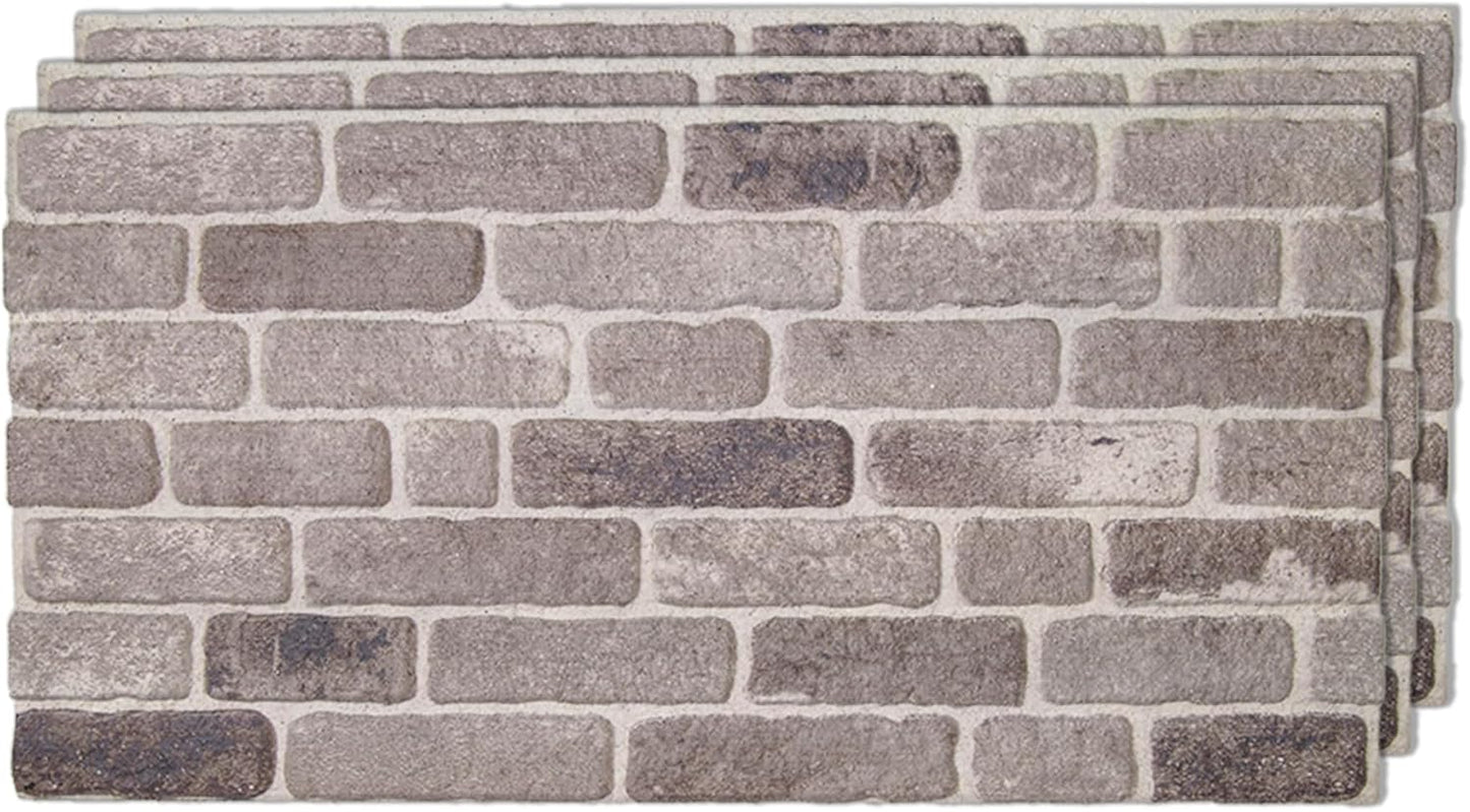 IZODEKOR 3D Wall Panels Brick Effect - Cladding, Stone Look, Styrofoam Facing for Living Room