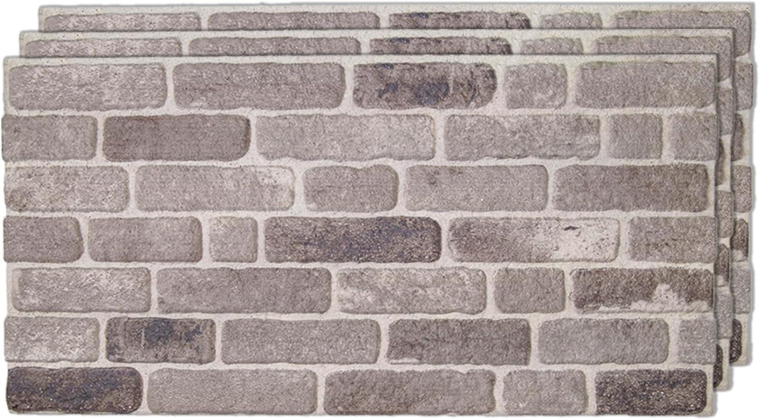 IZODEKOR 3D Wall Panels Brick Effect - Cladding, Stone Look, Styrofoam Facing for Living Room