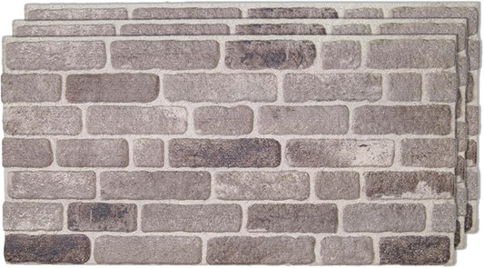 IZODEKOR 3D Wall Panels Brick Effect - Cladding, Stone Look, Styrofoam Facing for Living Room