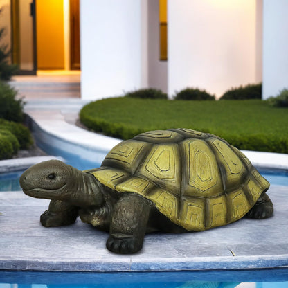 SKYFIRE Turtle Statues for Garden - 34.2” x 18.1” x 11.4” Fiber Reinforced Concrete Figurine