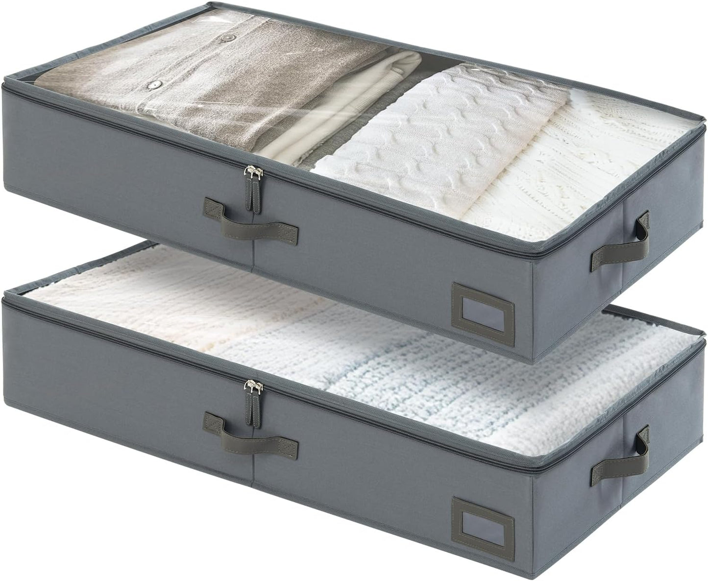 6-Inch Under Bed Organizer, Under Bed Storage Container, Under Crib/Couch Storage, Underbed Storage