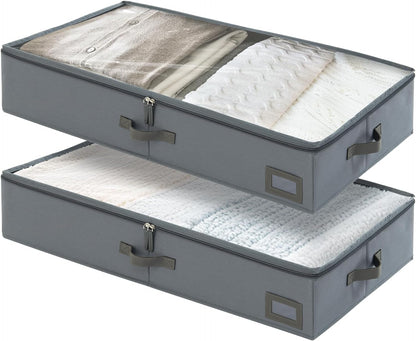 6-Inch Under Bed Organizer, Under Bed Storage Container, Under Crib/Couch Storage, Underbed Storage