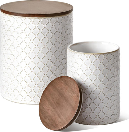 LE TAUCI Food Storage Containers with Airtight Lids, 78/25 oz Ceramic Sugar Canisters Sets