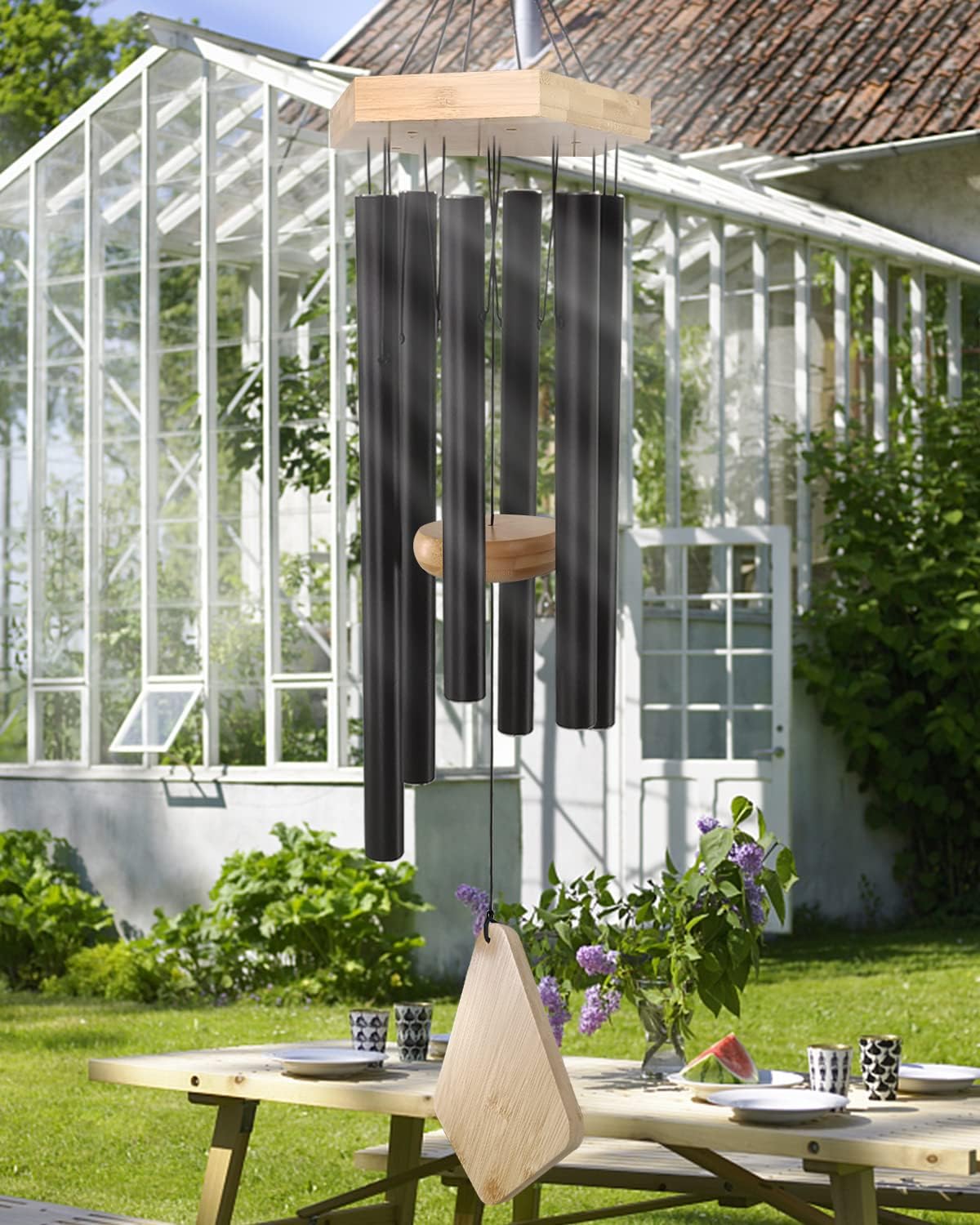 Wind Chimes Outdoor Deep Tone, 30 Inches Wind Chimes Outdoor, Memorial Wind Chimes with Hook as