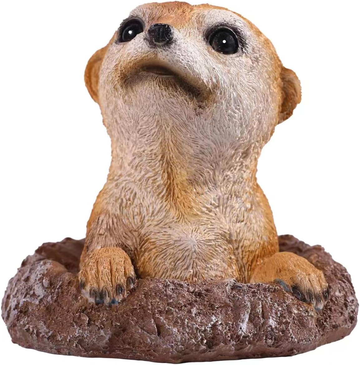 Meerkat Statue - Charming Meerkat Garden Animal Statue: Lifelike Decor Accent for Your Yard or