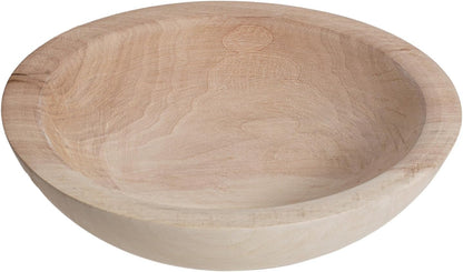 Hand Carved Wooden Decorative Bowl for Home Entryway Decor, Wood Centerpiece Bowl for Coffee Table