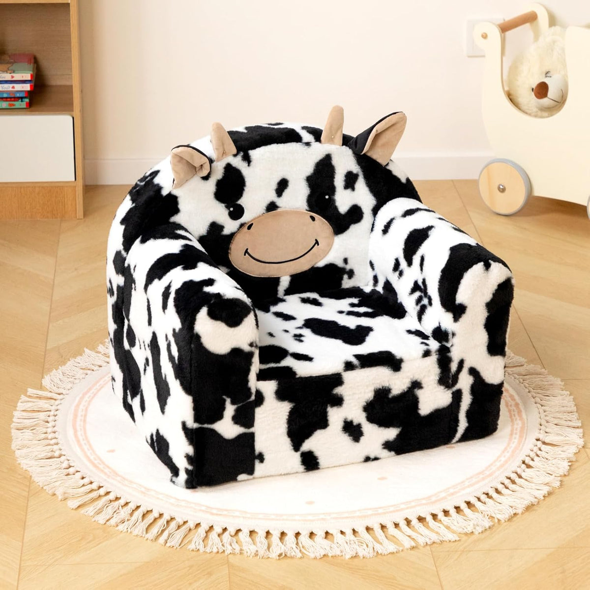 ALIMORDEN Animal Series Kid's Chair, Ultra-Soft Comfy Foam Filled Toddler Sofa Chair, Cute