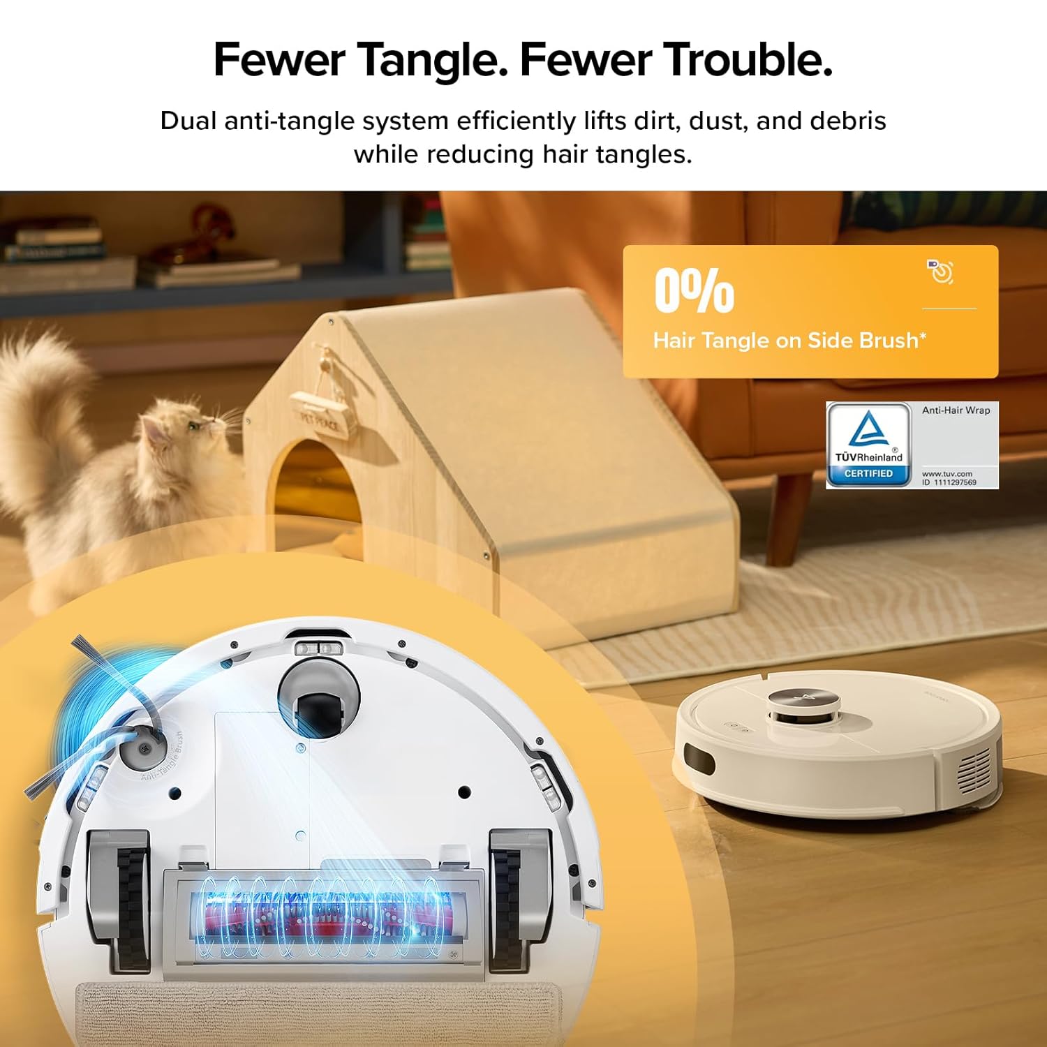 roborock Q7 M5+ Robot Vacuum and Mop, Upgraded from Q5 Max+, 7 Weeks Self-Emptying, 10000Pa