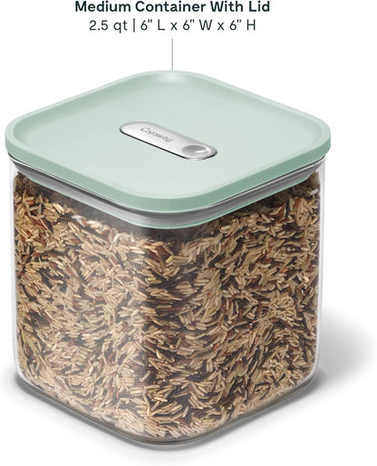 Caraway 2.5qt Glass Airtight Food Storage Container with Lid – Non-Toxic, BPA-Free Kitchen Storage