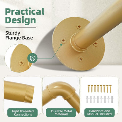 Plant Hanger Indoor Hanging Planters for Indoor Plants Hanging Plant Holder Window Plant Rod Gold