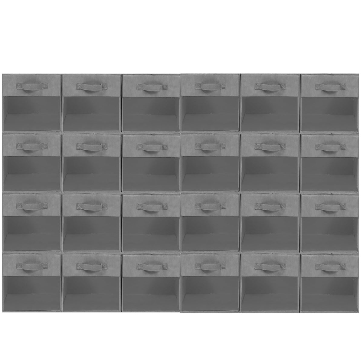 Storage Bins with Clear Window, 11x11 Storage Cubes, Collapsible Cube Storage Box, Fabric Closet
