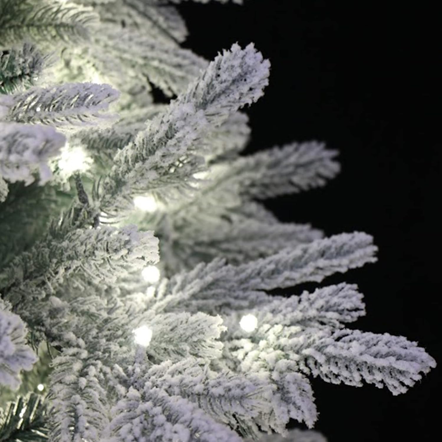 5 Foot Pre-lit Snow Angel Blue Spruce Flocked Artificial Christmas Tree (5ft Pre-lit)