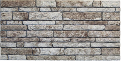 Dundee Deco 3D Wall Panels Faux Brick - Cladding Light Brown Grey Stone Look Wall Paneling