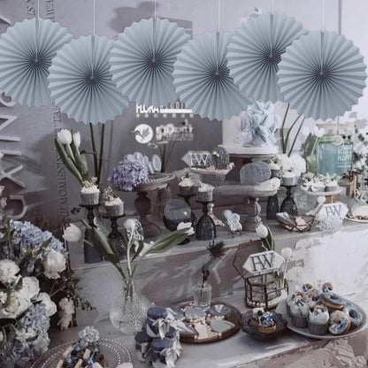 Gray Party Decorations,Wedding Decorations for Party Events Accessories,Anniversary