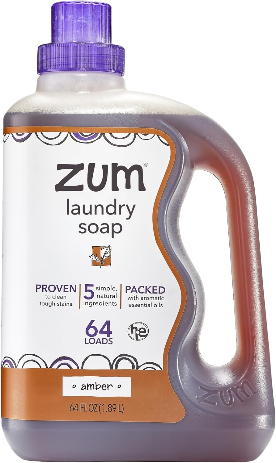 Indigo Wild Zum Clean Laundry Soap - Plant-Based Liquid Laundry Soap - Contains Baking Soda