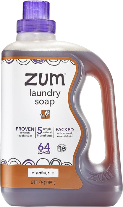 Indigo Wild Zum Clean Laundry Soap - Plant-Based Liquid Laundry Soap - Contains Baking Soda