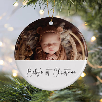 Personalized Christmas Ornaments 2025,Custom Ornaments with Photo Text,First Christmas Ornaments
