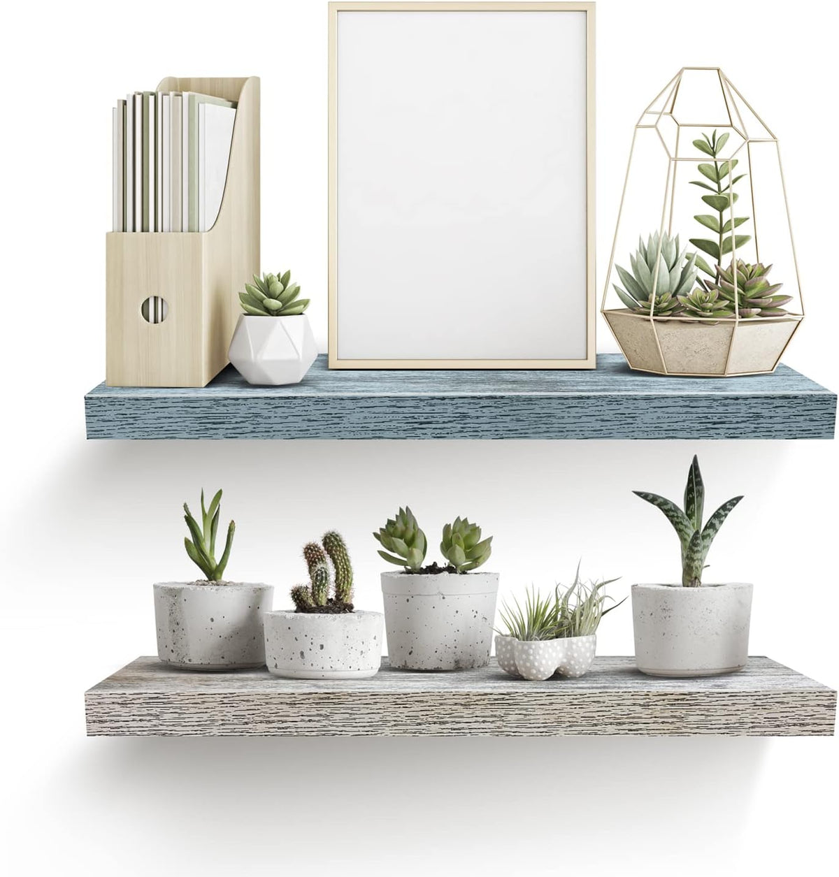 Sorbus Floating Shelf — Hanging Wall Shelves Decoration — Perfect Trophy Display, Photo Frames
