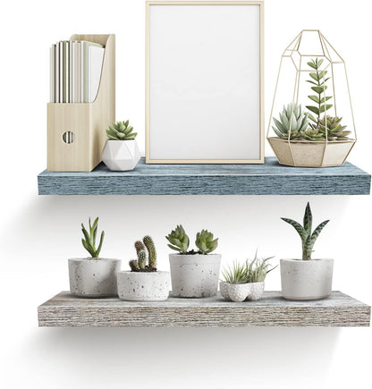Sorbus Floating Shelf — Hanging Wall Shelves Decoration — Perfect Trophy Display, Photo Frames