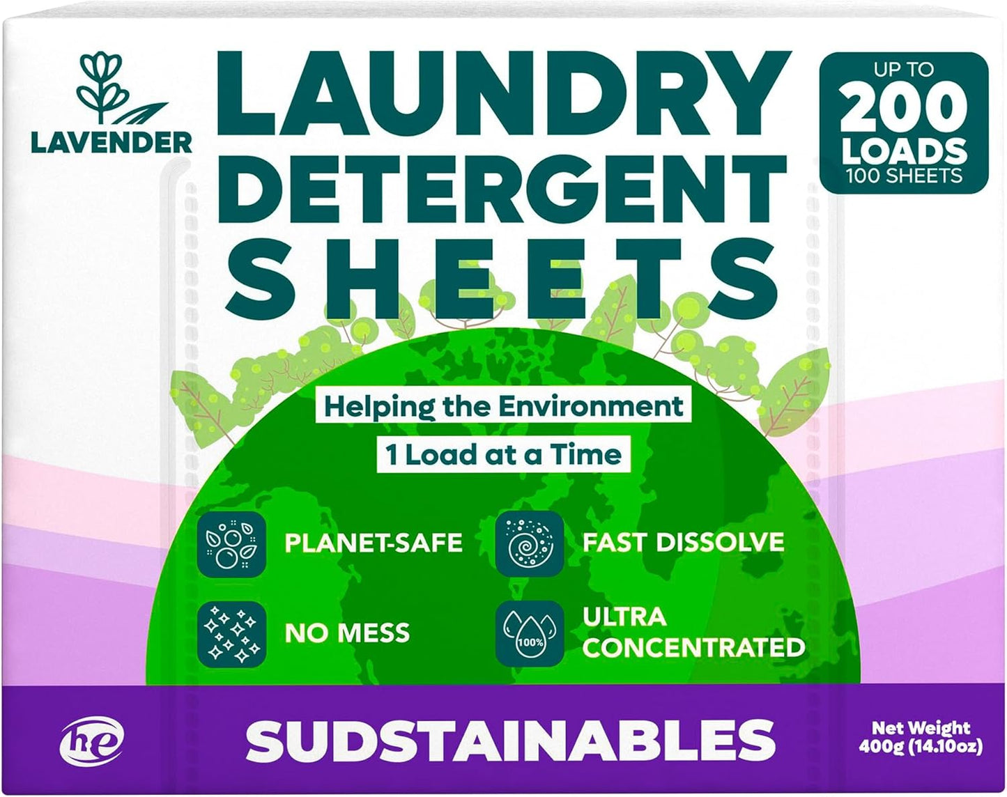 Sudstainables Laundry Detergent Sheets (200 Loads) – Eco-Friendly, Plastic-Free, Zero Waste