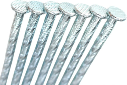 50/100/150 Pack 6" Solid Galvanized Non-Rust Metal Garden Stakes Spiral Landscape Edging Anchors
