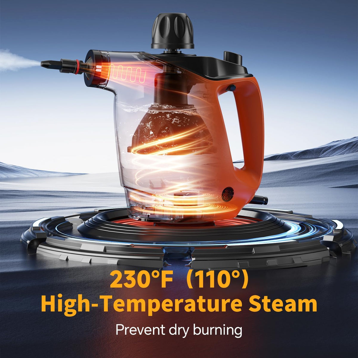 Handheld Steam Cleaner, Steam Cleaner with 16 PCS Accessory & Safety Lock, 500ML Large Capacity