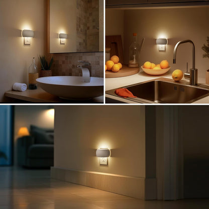Briignite Night Light, Night Lights Plug into Wall, Backlit, Auto Dusk to Dawn Sensor, 0-100LM