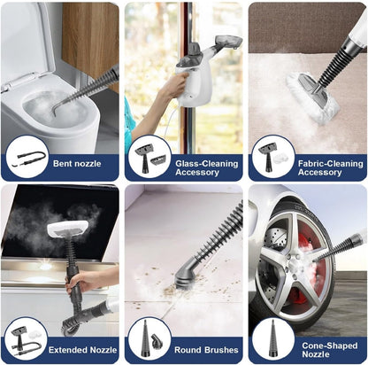Handheld Steam Cleaner, Steam Cleaner with 16 PCS Accessory & Safety Lock, 500ML Large Capacity