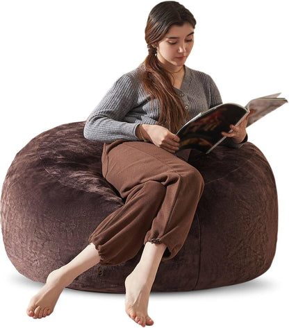 Bean Bag Chair 3Ft, Memory Foam Filled, Large Beanbag Chairs for Adults and Teens, Soft Sofa with