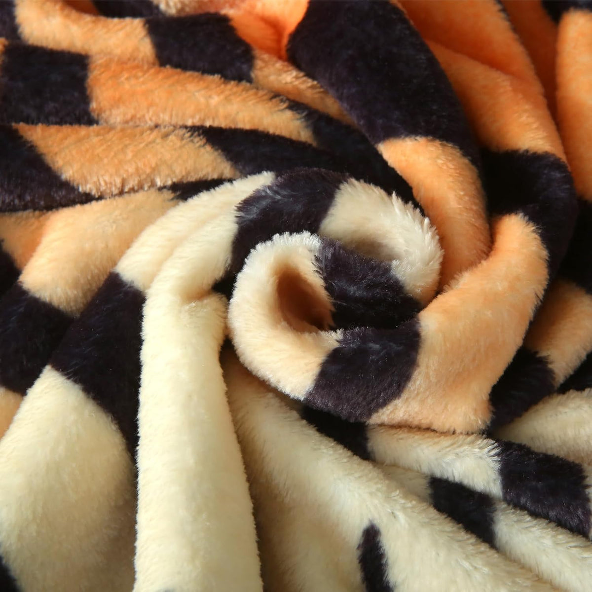 MERRYLIFE Tiger Stripe Print Throw Blanket Decorative Fleece Throw | Ultra-Plush Colorful | Couch