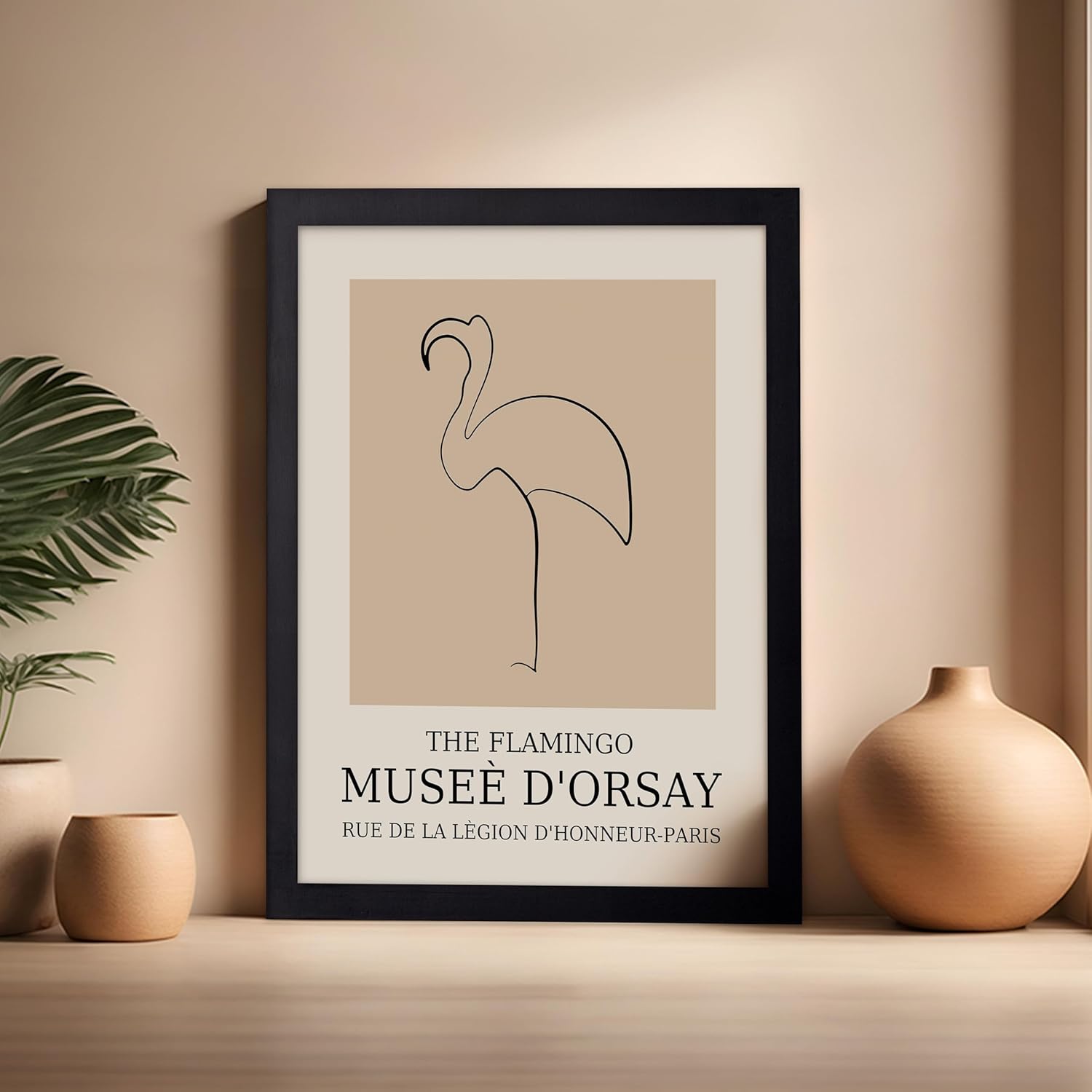 Poster Master Vintage Poster - Retro Minimalist Print - Gift for Artist, Housewarming - Flamingo