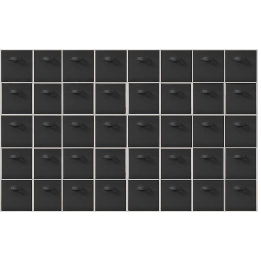STORAGEIDEAS Storage Bins, 11 Inch Fabric Storage Cubes, Collapsible Cube Storage Box, Fabric