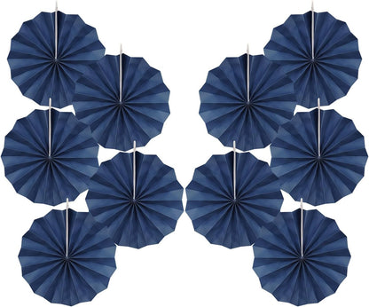 Blue Party Decorations,Blueberry Party Decorations Decorations Party Paper Fans Bulk 8in,Graduation