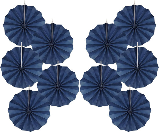 Blue Party Decorations,Blueberry Party Decorations Decorations Party Paper Fans Bulk 8in,Graduation