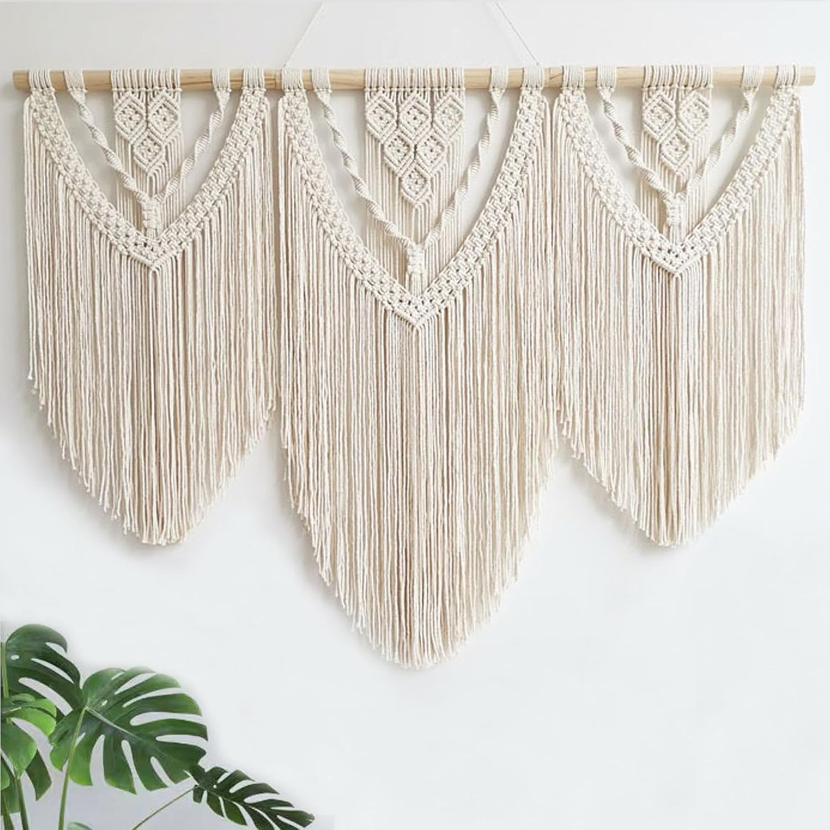 Achart Macrame Wall Hanging Large- Boho Wall Decor- large wall art- Wall Decor Living Room- Macrame