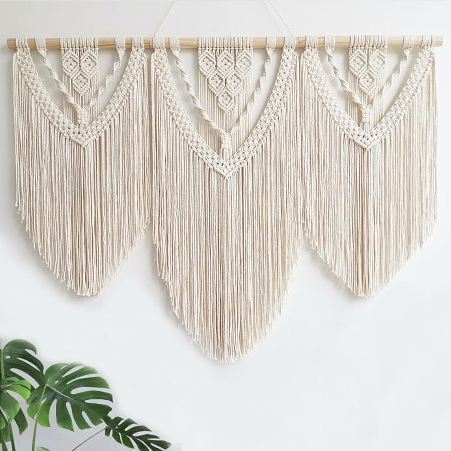 Achart Macrame Wall Hanging Large- Boho Wall Decor- large wall art- Wall Decor Living Room- Macrame