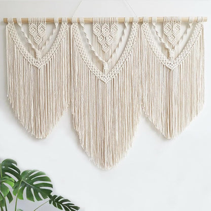 Achart Macrame Wall Hanging Large- Boho Wall Decor- large wall art- Wall Decor Living Room- Macrame